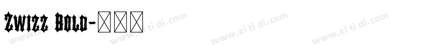 Zwizz Bold字体转换